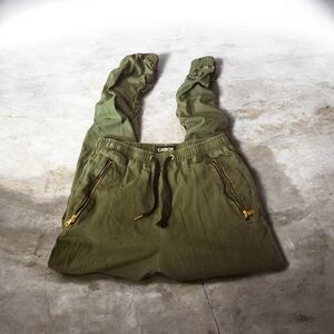 Carbon Olive Green Jogger Jeans